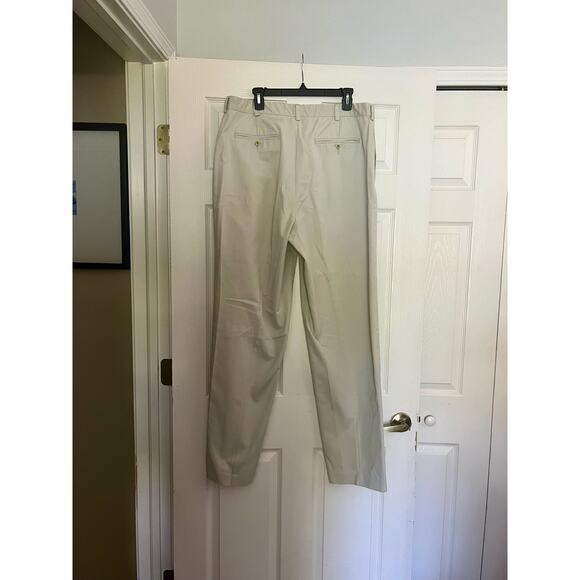 Men's J. Crew Classic Fit Cream Dress Pants with Pockets Size 38x34 - Picture 7 of 9